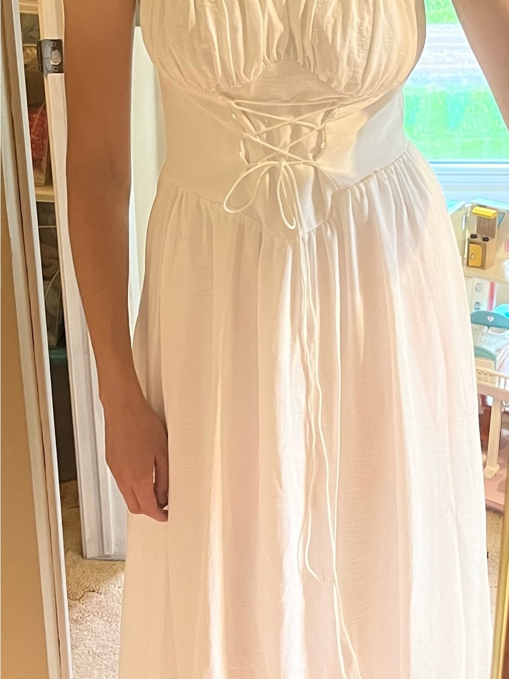 Lace Up Dress Commense NWT